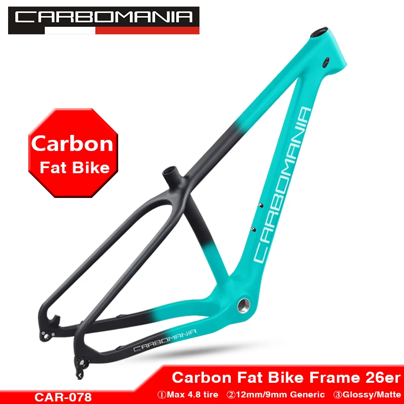 Carbon Fat Wheel Bike Frame 26er Carbon mtb Fatbike Frame 26×4.8 Fat Tires Carbon Mountain Snow Bicycle Frame Road Bike frame
Carbon Fat Wheel Bike Frame 26er Carbon mtb Fatbike Frame 26×4.8 Fat Tires Carbon Mountain Snow Bicycle Frame Road Bike frame