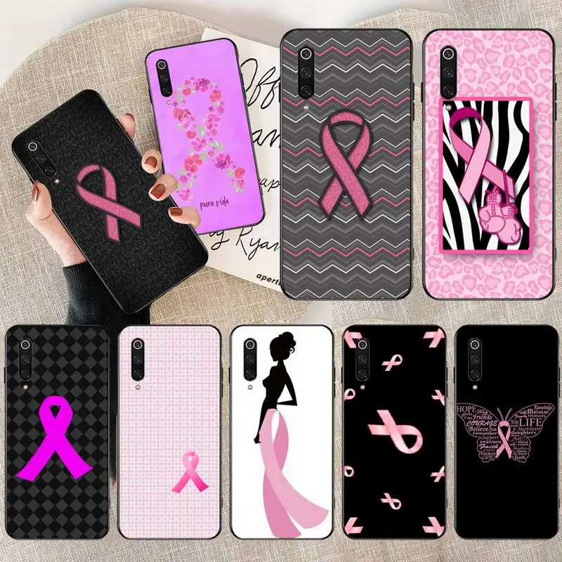 CUTEWANAN девчачья рака груди розовая лента чехол для телефона Xiaomi Mi 10 Pro lite Mi9 9SE 8SE
