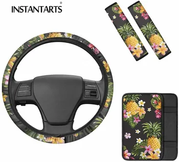 INSTANTARTS Hawaiian Pineapple Flower Print Washable Steering Wheel Protection Car Center Protector Car Seatbelt Shoulder Strap
INSTANTARTS Hawaiian Pineapple Flower Print Washable Steering Wheel Protection Car Center Protector Car Seatbelt Shoulder Strap