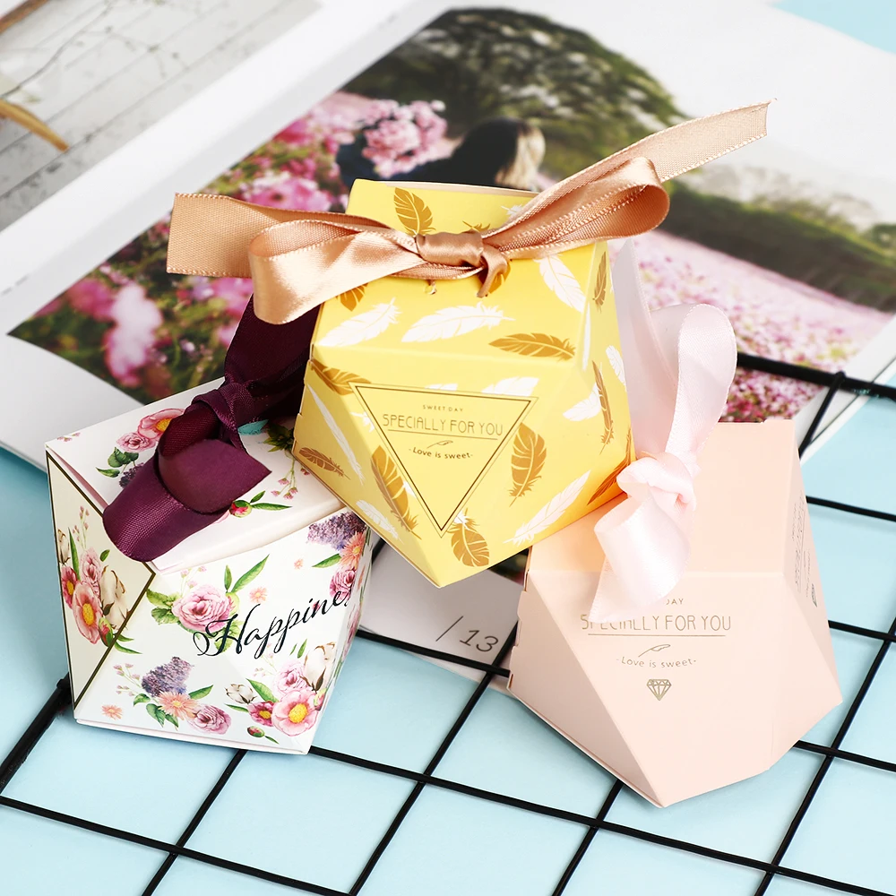 wedding favor box and bags sweet gift candy boxes for baby