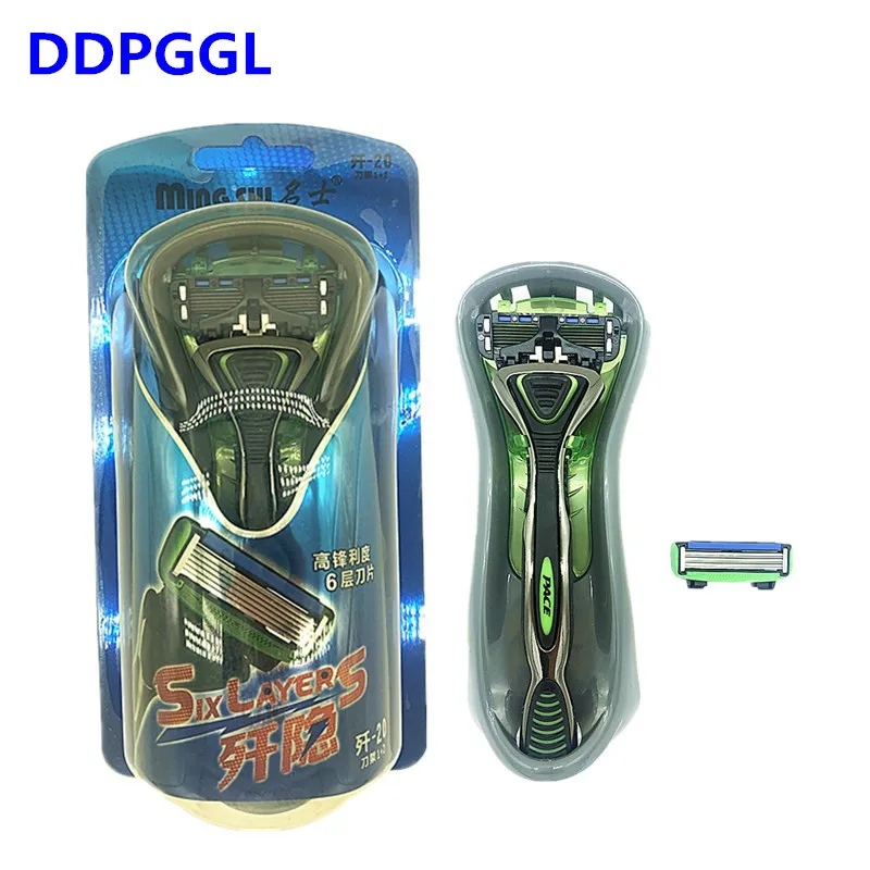 TFLYSHAVE 1 Holder 2pcs Blades Men Shaver Razor Blade for Men 6 Layer Replaceable Blade Mingshi High Quality blade
TFLYSHAVE 1 Holder 2pcs Blades Men Shaver Razor Blade for Men 6 Layer Replaceable Blade Mingshi High Quality blade