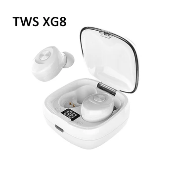 New tws Wireless Earphone XG8 Bluetooth 5.0 LED Display Mini Earbuds Headset Earpiece In Ear IPX6 Waterproof LED power display 
New tws Wireless Earphone XG8 Bluetooth 5.0 LED Display Mini Earbuds Headset Earpiece In Ear IPX6 Waterproof LED power display