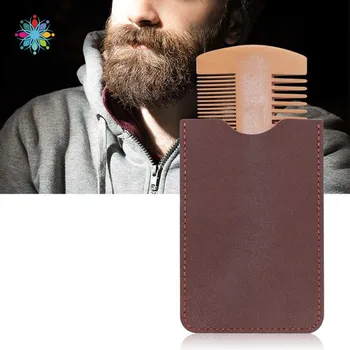 1 Pcs Double Side Pear Wood Beard Comb Leather Bag Anti Static Wooden Fine Coarse Teeth Mustaches Beard Brush Comb
1 Pcs Double Side Pear Wood Beard Comb Leather Bag Anti Static Wooden Fine Coarse Teeth Mustaches Beard Brush Comb