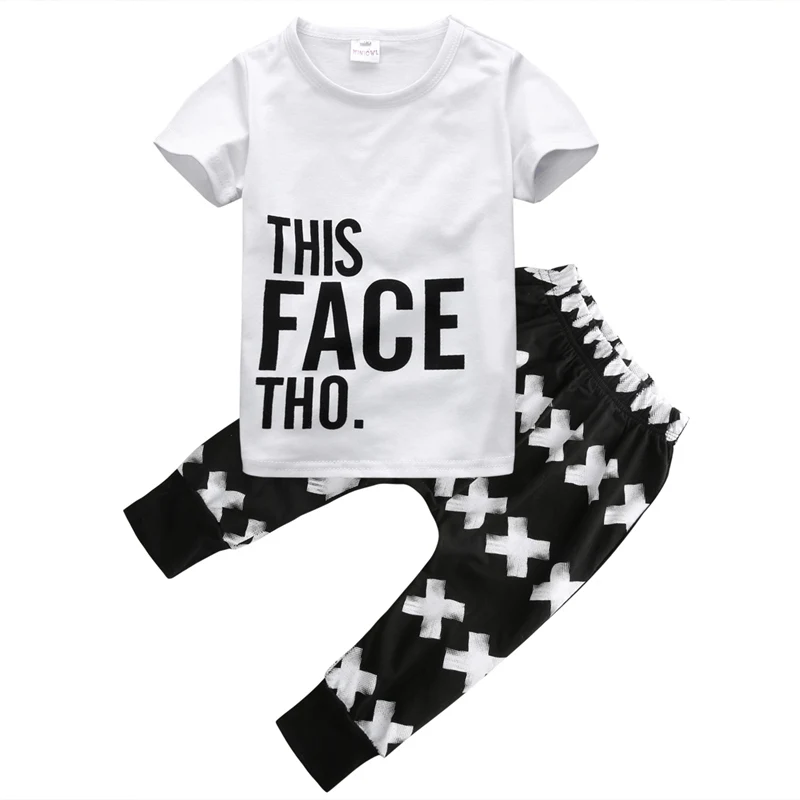 2PCS/Set Clothes Baby Toddler Kid Boy Fashion Short Sleeve T-shirt Tops+Pants Summer Outfits Set Clothes 1-5T
2PCS/Set Clothes Baby Toddler Kid Boy Fashion Short Sleeve T-shirt Tops+Pants Summer Outfits Set Clothes 1-5T