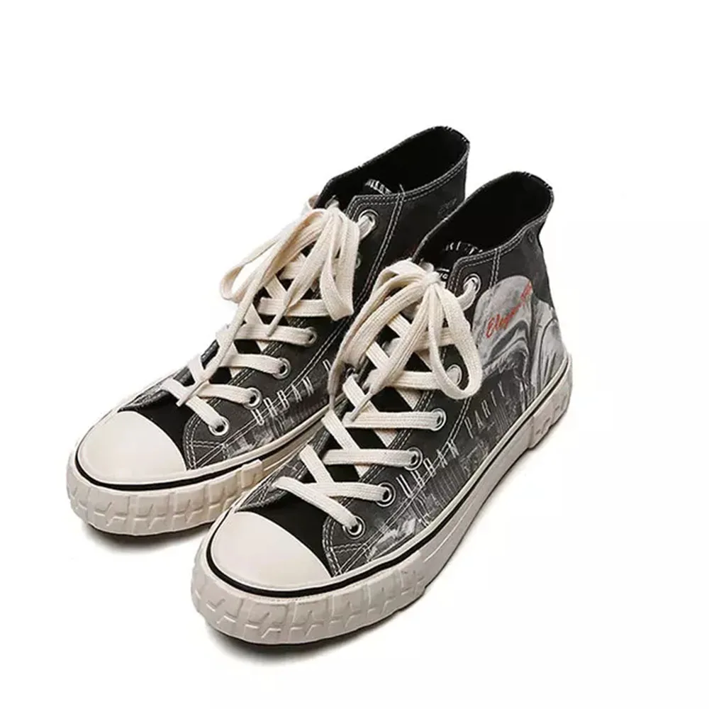 2020 Canvas Shoes For Men New Casual High top Tooth Profile Sole Vulcanized Shoes Lace-up tenis masculino Sneakers Men
2020 Canvas Shoes For Men New Casual High top Tooth Profile Sole Vulcanized Shoes Lace-up tenis masculino Sneakers Men