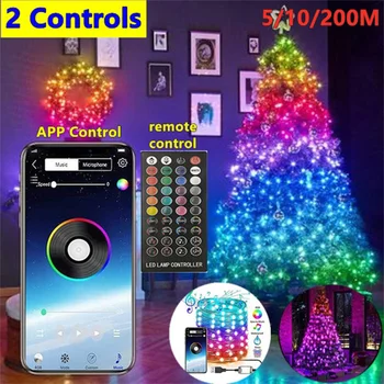 Led Christmas Tree Decoration APP Control Waterproof Copper Wire Lights Bluetooth String Lights Remote Control For Color Change
Led Christmas Tree Decoration APP Control Waterproof Copper Wire Lights Bluetooth String Lights Remote Control For Color Change