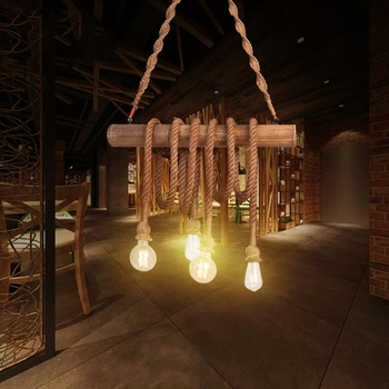 Customized Creative Hemp Rope Bar Pendant Light Bamboo Hemp Rope Restaurant Cafe Internet Bar Decoration Bamboo Tube Suspension
Customized Creative Hemp Rope Bar Pendant Light Bamboo Hemp Rope Restaurant Cafe Internet Bar Decoration Bamboo Tube Suspension