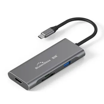 7 in 1 Expansion Card Type-c Expansion Dock HDMI HD 4k Usb Hub Multifunction Converter Notebook Docking Station For PC Computer
7 in 1 Expansion Card Type-c Expansion Dock HDMI HD 4k Usb Hub Multifunction Converter Notebook Docking Station For PC Computer