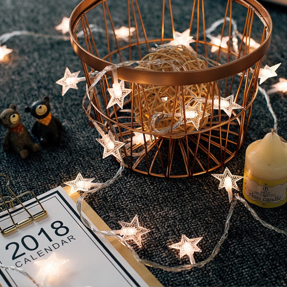 Lamp string 3M 6M Star LED Fairy String Lights USB Operated Wedding Christmas Outdoor children Room Garland Birthday Decoration
Lamp string 3M 6M Star LED Fairy String Lights USB Operated Wedding Christmas Outdoor children Room Garland Birthday Decoration