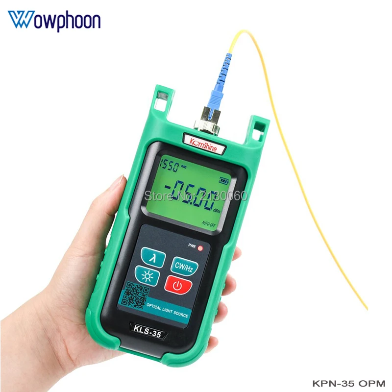 Handheld Komshine KPN-35 PON FTTH Fiber Optical Power Meter Tester with SC UPC connector, Medidor de potencia optica
Handheld Komshine KPN-35 PON FTTH Fiber Optical Power Meter Tester with SC UPC connector, Medidor de potencia optica