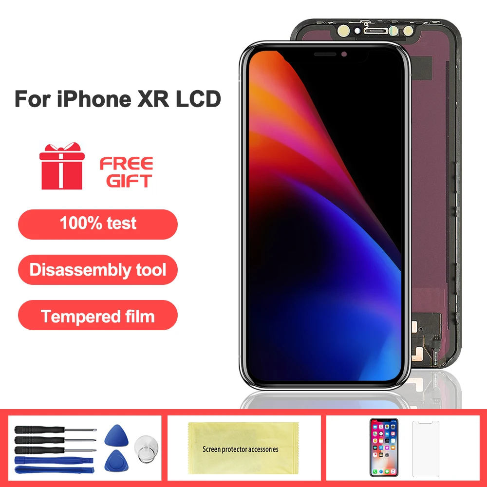 6.1'' Display For iPhone XR LCD Display Digitizer Screen Assembly with Frame Black - 1792x828 For iphone xr lcd screen
6.1'' Display For iPhone XR LCD Display Digitizer Screen Assembly with Frame Black - 1792x828 For iphone xr lcd screen