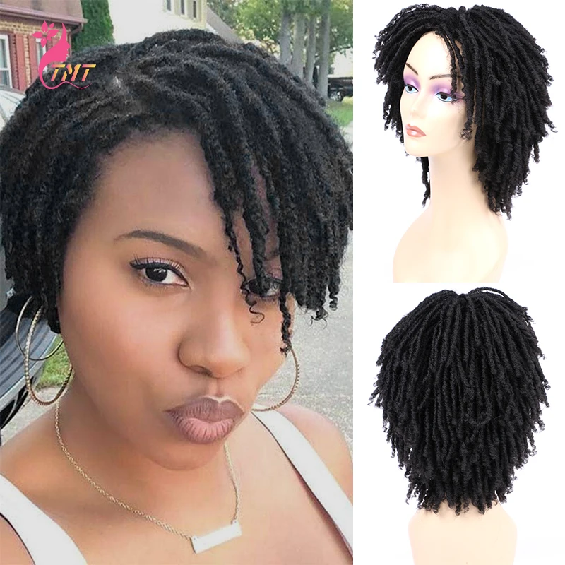 Curly Dreadlock Wig Short Twist Synthetic Braided Wigs Ombre Afro Short Curly Synthetic Wig Men Women Fashion Roll Twist Wigs
Curly Dreadlock Wig Short Twist Synthetic Braided Wigs Ombre Afro Short Curly Synthetic Wig Men Women Fashion Roll Twist Wigs