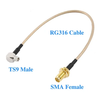 10Pcs RG316 20cm TS9 Male Plug Right angle to SMA Female Jack Connector Pigtail Extension Cable
10Pcs RG316 20cm TS9 Male Plug Right angle to SMA Female Jack Connector Pigtail Extension Cable