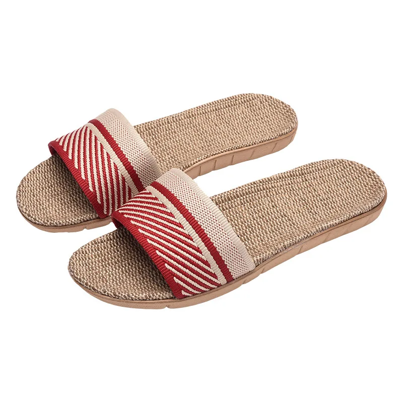 Summer Home Slippers Women 35-45 Large Size Beach Slippers Flip Flops Non-slip Unisex Shoes Family Fiber Flax Slippers
Summer Home Slippers Women 35-45 Large Size Beach Slippers Flip Flops Non-slip Unisex Shoes Family Fiber Flax Slippers