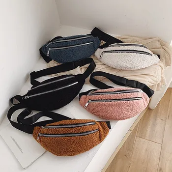 2020 Solid Color womens waist bag Plush Designer chest bag Zipper fanny pack waist belt bag for women поясная сумка 
2020 Solid Color womens waist bag Plush Designer chest bag Zipper fanny pack waist belt bag for women поясная сумка