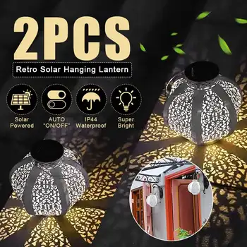 Retro Garden Solar Lamp Hollowed Out maple leaf Shadow Lantern Hanging Hollow Lamp Lighting Outdoor Waterproof Landscape Lamp
Retro Garden Solar Lamp Hollowed Out maple leaf Shadow Lantern Hanging Hollow Lamp Lighting Outdoor Waterproof Landscape Lamp