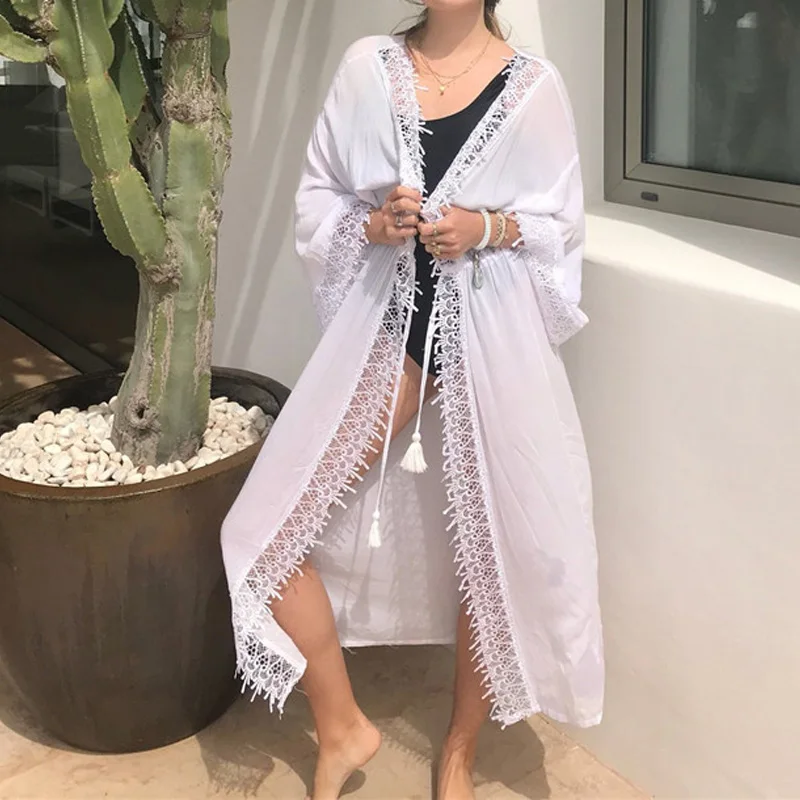Летняя пляжная одежда женская накидка кафтан саронг 2020 новый купальник