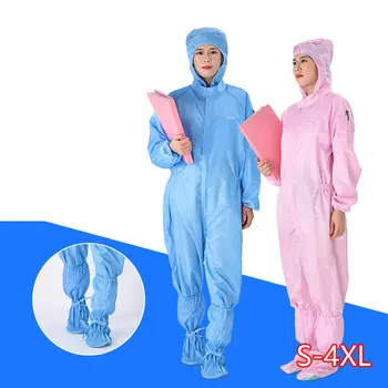 Anti-static clothing workshop dust-proof clean clothing anti-static overalls hooded overalls protective clothing 
Anti-static clothing workshop dust-proof clean clothing anti-static overalls hooded overalls protective clothing