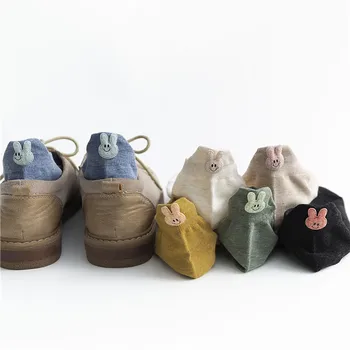 Women Fashion Solid Cotton Socks Lovely Rabbit Patterned Casual Short Socks For Female College Style Comfortable Sox Trendy 
Women Fashion Solid Cotton Socks Lovely Rabbit Patterned Casual Short Socks For Female College Style Comfortable Sox Trendy