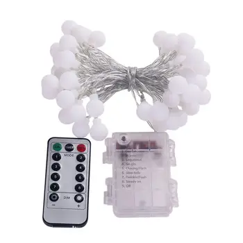 Remote Timer Waterproof 5M 50 LED Outdoor Globe String Lights 8 Modes Battery Operated Frosted White Ball Christmas Fairy Light
Remote Timer Waterproof 5M 50 LED Outdoor Globe String Lights 8 Modes Battery Operated Frosted White Ball Christmas Fairy Light