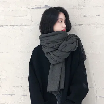 Thick warm scarf ladies scarf pure color imitation cashmere scarf black scarf women winter to increase shawl
Thick warm scarf ladies scarf pure color imitation cashmere scarf black scarf women winter to increase shawl