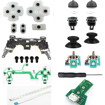 For PS4 JDM-050 JDM-055 JDS 055 JDS 050 Trigger Buttons 3D analog Joysticks Thumb Cap Conductive Pad Charging Board Flex Cable
For PS4 JDM-050 JDM-055 JDS 055 JDS 050 Trigger Buttons 3D analog Joysticks Thumb Cap Conductive Pad Charging Board Flex Cable