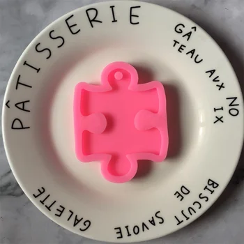 1Pcs New Puzzle Shape Silicone Mold for Keychain Pendant Moulds With Hole for Clay DIY Jewelry Making Epoxy Resin Mold 
1Pcs New Puzzle Shape Silicone Mold for Keychain Pendant Moulds With Hole for Clay DIY Jewelry Making Epoxy Resin Mold