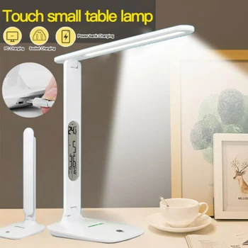 LED Desk Lamp Home Table Light 3 Levels Adjustable Night Light Foldable USB Port Charging HUG-Deals