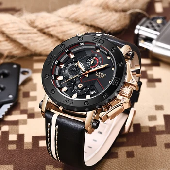 Relogio Masculino 2019 New LIGE Sport Chronograph Mens Watches Top Brand Casual Leather Waterproof Date Quartz Watch Man Clock
Relogio Masculino 2019 New LIGE Sport Chronograph Mens Watches Top Brand Casual Leather Waterproof Date Quartz Watch Man Clock