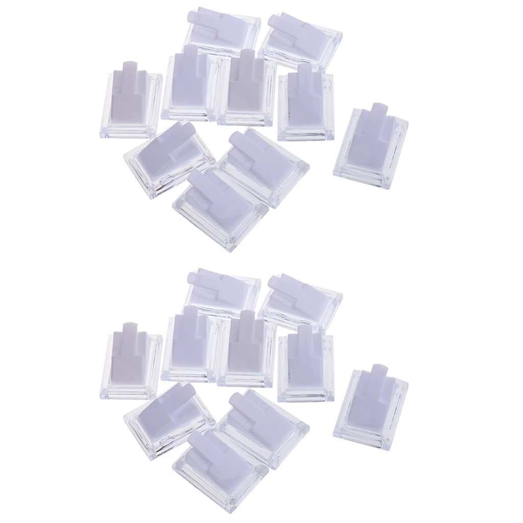 20pcs Plastic Finger Ring Holder Display Storage Stand For Women Ladies 20pcs Plastic Finger Ring Holder Display Storage Stand For Women Ladies