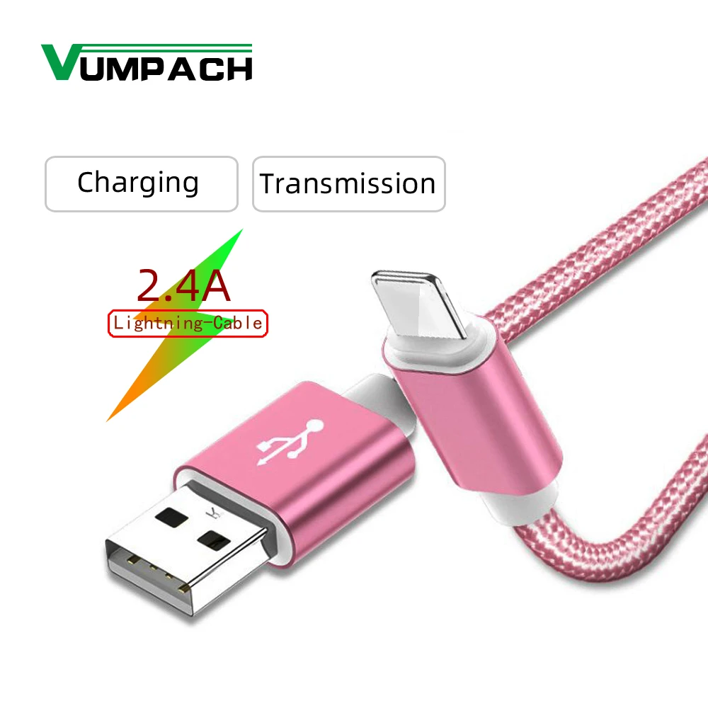 Vumpach USB Cable for iphone 7 Xs MAX 6 plus 7 6s X 5 se ipad 2 mini USB Fast Charging Data Cable cord 8 Pin mobile phone cables
Vumpach USB Cable for iphone 7 Xs MAX 6 plus 7 6s X 5 se ipad 2 mini USB Fast Charging Data Cable cord 8 Pin mobile phone cables