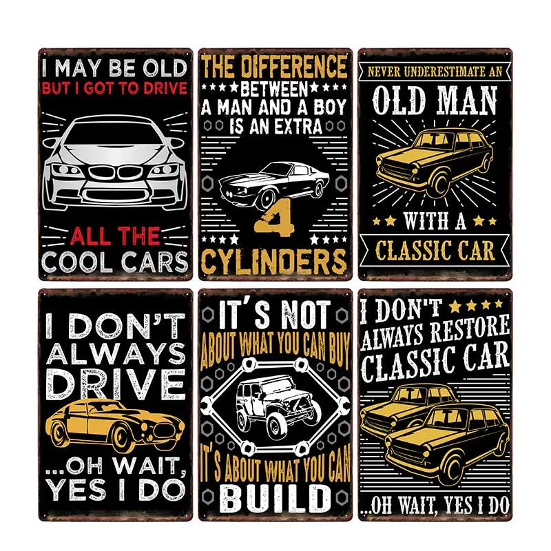 Old Car Abstract Painting Personality Characters Tin Sign Retro Metal Iron Plate Posters Bar Garage Wall Decorative Tin Plaques
Old Car Abstract Painting Personality Characters Tin Sign Retro Metal Iron Plate Posters Bar Garage Wall Decorative Tin Plaques