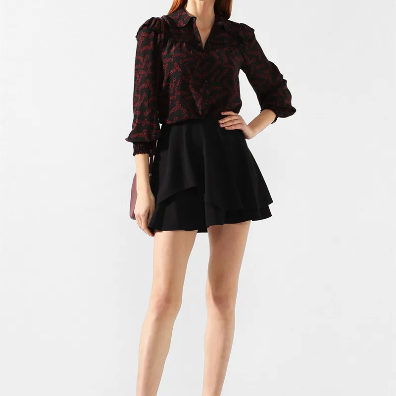Black Mini Skirt Double Layer Ruffles Solid A-Line 2019 Spring Summer Ladies Short Skirts
Black Mini Skirt Double Layer Ruffles Solid A-Line 2019 Spring Summer Ladies Short Skirts