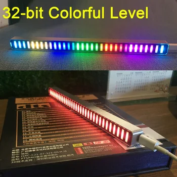 Sound Control 32-bit Level indicator LED rhythm VU Meter Music Spectrum lamp Light 5V-12V USB for car mp3 POWER Amplifier
Sound Control 32-bit Level indicator LED rhythm VU Meter Music Spectrum lamp Light 5V-12V USB for car mp3 POWER Amplifier