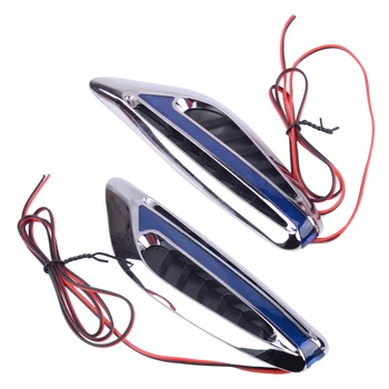Blue Universal Car Steering Fender LED Shark Blade Side Marker Light Turn Signal Lamps
Blue Universal Car Steering Fender LED Shark Blade Side Marker Light Turn Signal Lamps