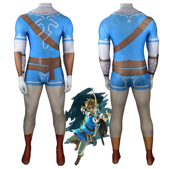 Game The Legend of Zelda Breath of the Wild Link Cosplay Costume Zentai Bodysuit Adults Kids One-Piece Tight Suit Jumpsuits
Game The Legend of Zelda Breath of the Wild Link Cosplay Costume Zentai Bodysuit Adults Kids One-Piece Tight Suit Jumpsuits