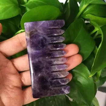 Natural Hand Polished Crystal Reiki Combs Healing Dream Amethyst Massage Comb Head Gua Sha Acupuncture Scraping Healing Crystal
Natural Hand Polished Crystal Reiki Combs Healing Dream Amethyst Massage Comb Head Gua Sha Acupuncture Scraping Healing Crystal