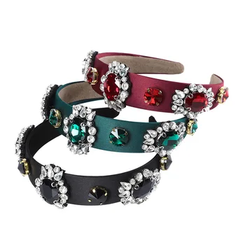 Haimeikang Retro Fashion Headband Head Hoop Headdress Rhinestone Pearl Bezel Rim Hairpin Solid Color Women Hair Accessories 
Haimeikang Retro Fashion Headband Head Hoop Headdress Rhinestone Pearl Bezel Rim Hairpin Solid Color Women Hair Accessories