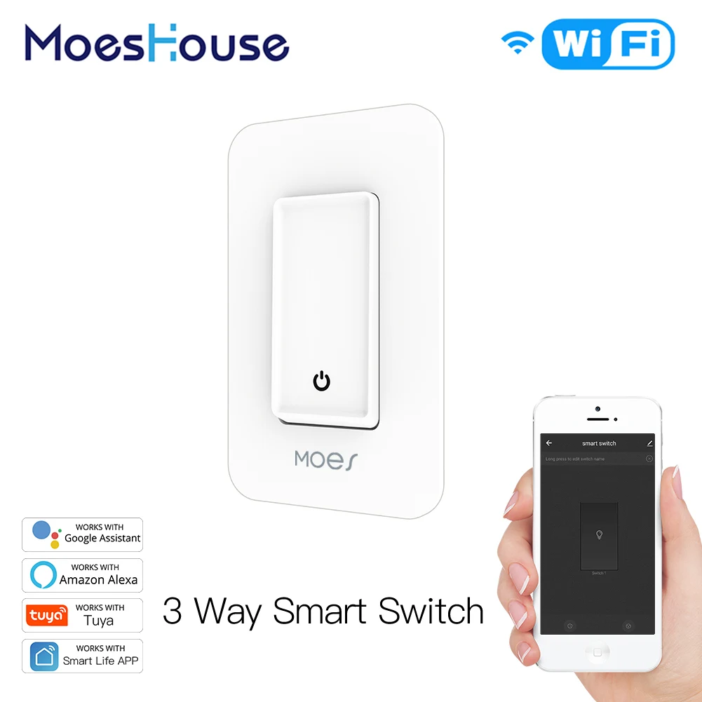3 Way WiFi Smart Light Switch Light Control APP remote control works with Alexa and Google Home No Hub Required
3 Way WiFi Smart Light Switch Light Control APP remote control works with Alexa and Google Home No Hub Required