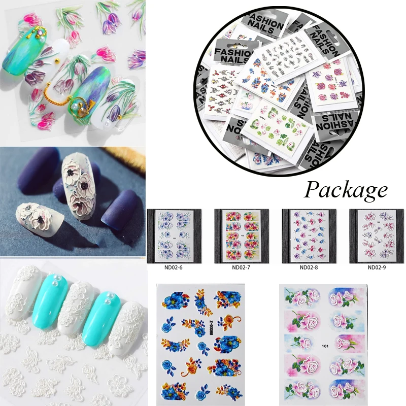 5D Nail Sticker Acrylic Engraved Nail Water Decals Butterfly Design Flower Series Embossed Nail Sticker Adhesive ND02-1124-5
5D Nail Sticker Acrylic Engraved Nail Water Decals Butterfly Design Flower Series Embossed Nail Sticker Adhesive ND02-1124-5