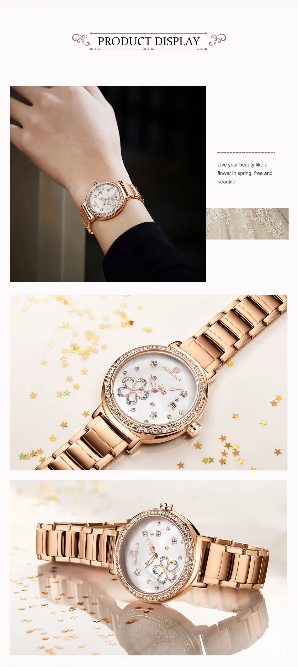 NAVIFORCE Luxury Women Watches