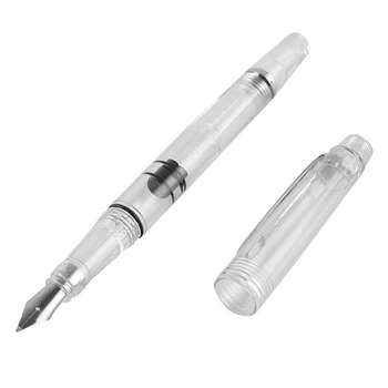Transparent Piston Fountain Pen Clear Ink Pen EF F Nib Extra Fine Large Capacity Writing MU8669
Transparent Piston Fountain Pen Clear Ink Pen EF F Nib Extra Fine Large Capacity Writing MU8669