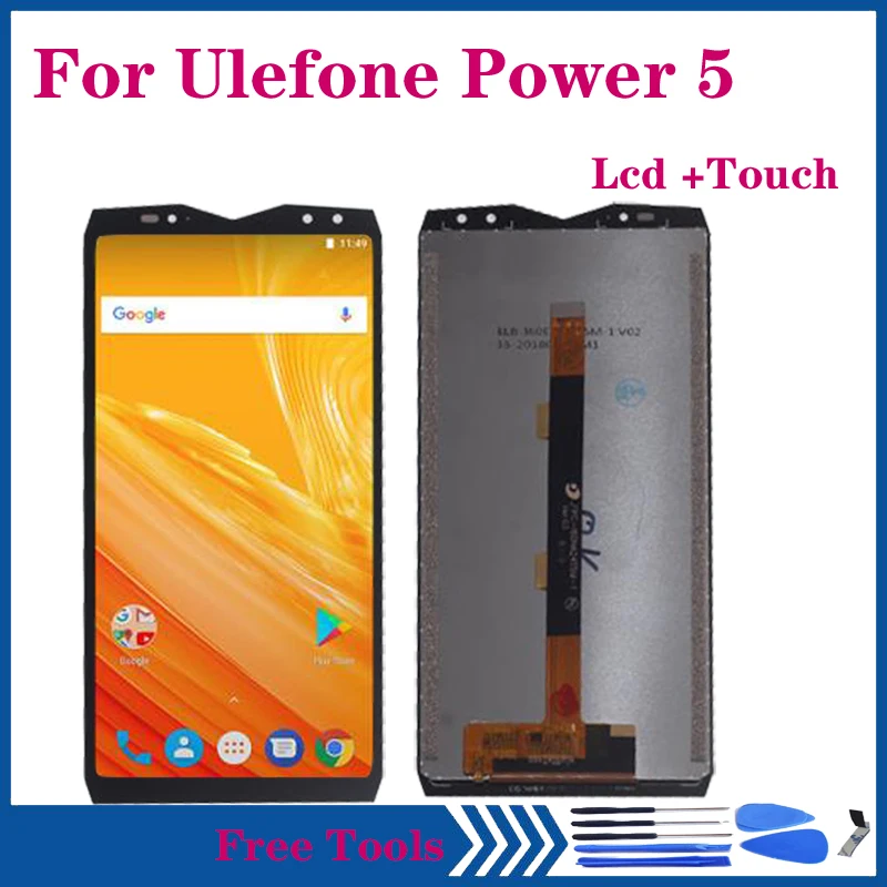 Original Display For Ulefone power 5 LCD Display Touch Screen Digitizer Assembly for Ulefone power 5S screen Repair Kit
Original Display For Ulefone power 5 LCD Display Touch Screen Digitizer Assembly for Ulefone power 5S screen Repair Kit