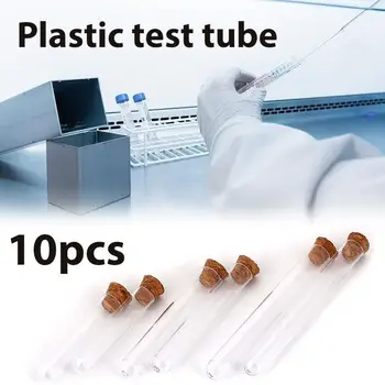 Lab Glassware Convenient Economic 10pcs/Set Cork Liquid School Test Tube PS Plastic Experiment Chemistry Cuvette
Lab Glassware Convenient Economic 10pcs/Set Cork Liquid School Test Tube PS Plastic Experiment Chemistry Cuvette
