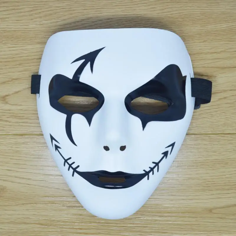 PVC Hand-painted Scary Mask White Street Dance Mask Full Face Mask for Adult Masquerade Maska Mascaras Halloween Party Supplies
PVC Hand-painted Scary Mask White Street Dance Mask Full Face Mask for Adult Masquerade Maska Mascaras Halloween Party Supplies