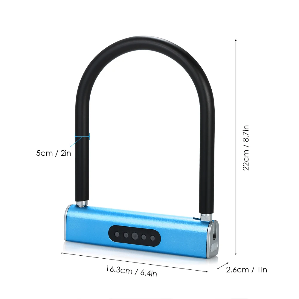 Hot Bike U Lock Anti-theft Smart Keyless APP / Keyboard Password Unlock Padlock for Bicycles Motorcycle Lock Glass Door Lock
Hot Bike U Lock Anti-theft Smart Keyless APP / Keyboard Password Unlock Padlock for Bicycles Motorcycle Lock Glass Door Lock