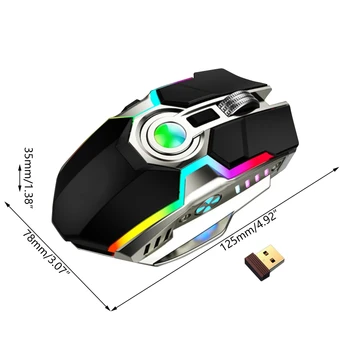 3500DPI 2.4Ghz 7Key Wireless Gaming LED RGB USB Charge Mouse Slient Microswitch X5QC
3500DPI 2.4Ghz 7Key Wireless Gaming LED RGB USB Charge Mouse Slient Microswitch X5QC