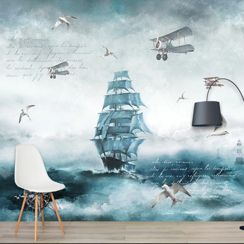 milofi custom 3D nordic cartoon airplane sailing sea Large TV background wallpaper mural 
milofi custom 3D nordic cartoon airplane sailing sea Large TV background wallpaper mural