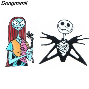P4089 Wholesale 20pcs/lot Christmas Jack and Sally Metal Enamel Pins and Brooches Lapel Pin Badge Gifts Halloween Jewelry
P4089 Wholesale 20pcs/lot Christmas Jack and Sally Metal Enamel Pins and Brooches Lapel Pin Badge Gifts Halloween Jewelry
