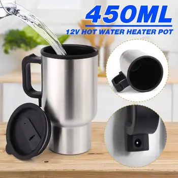 12V 450ML Car Hot Kettle Stainless Steel Cup Travel Coffee Mug Portable Car Water Keep Warmer Kettle With Cigar Lighter Cable
12V 450ML Car Hot Kettle Stainless Steel Cup Travel Coffee Mug Portable Car Water Keep Warmer Kettle With Cigar Lighter Cable